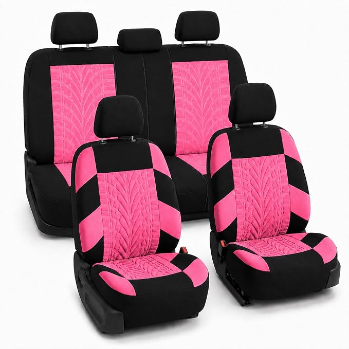 Universal Seat Covers — Full Set — Pink