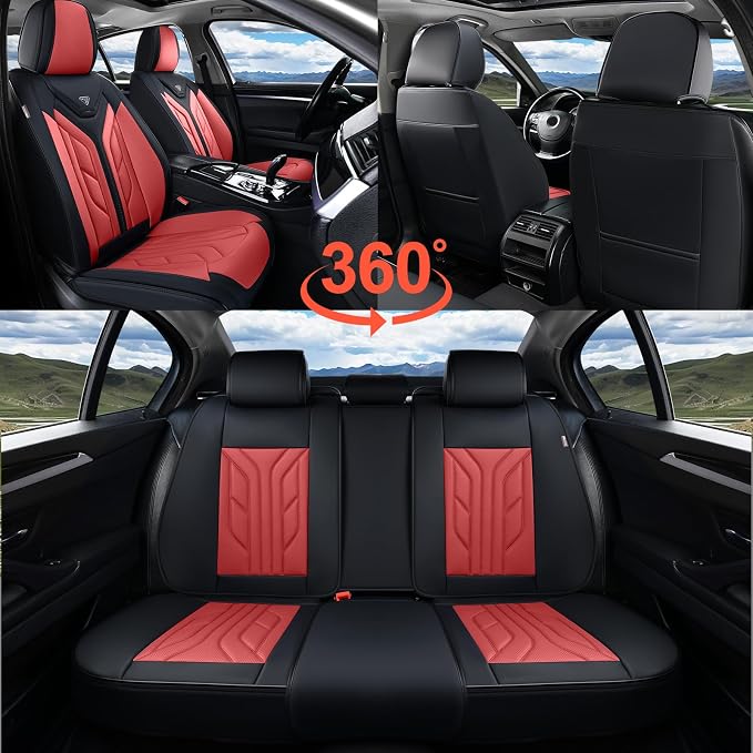 Universal Seat Covers — Front Seat — Burgundy