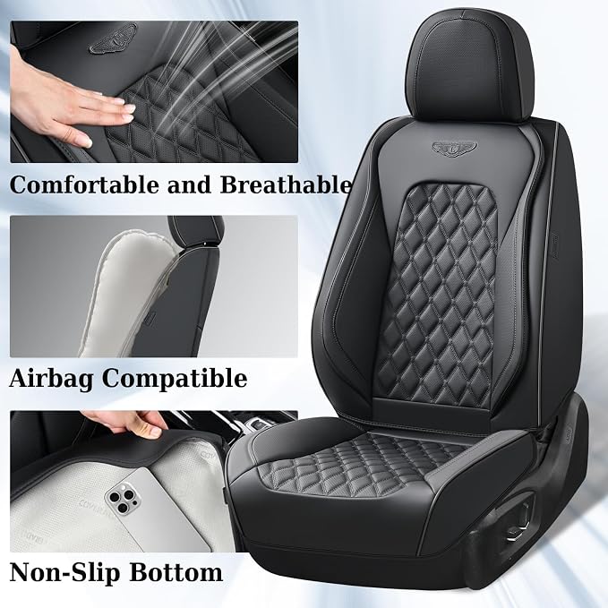 Universal Seat Covers — Full Set — Black