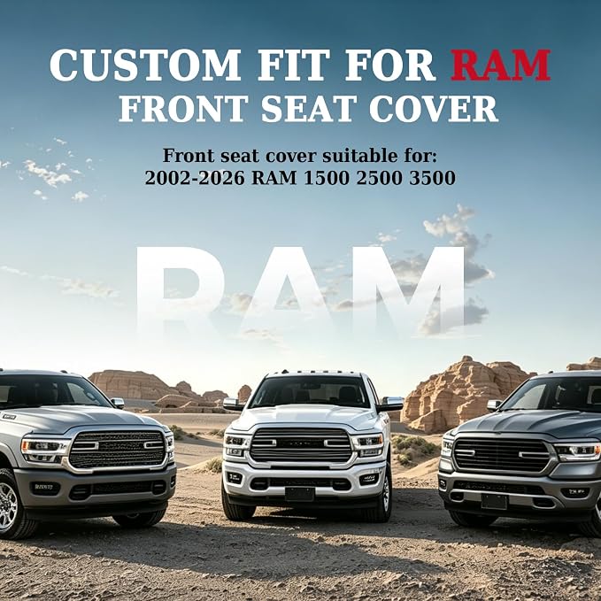 Seat Covers for Multiple Vehicles — Front Seat — Red