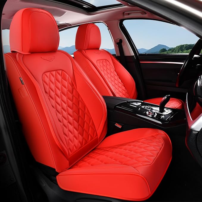 Universal Seat Covers — Front Seat — Red