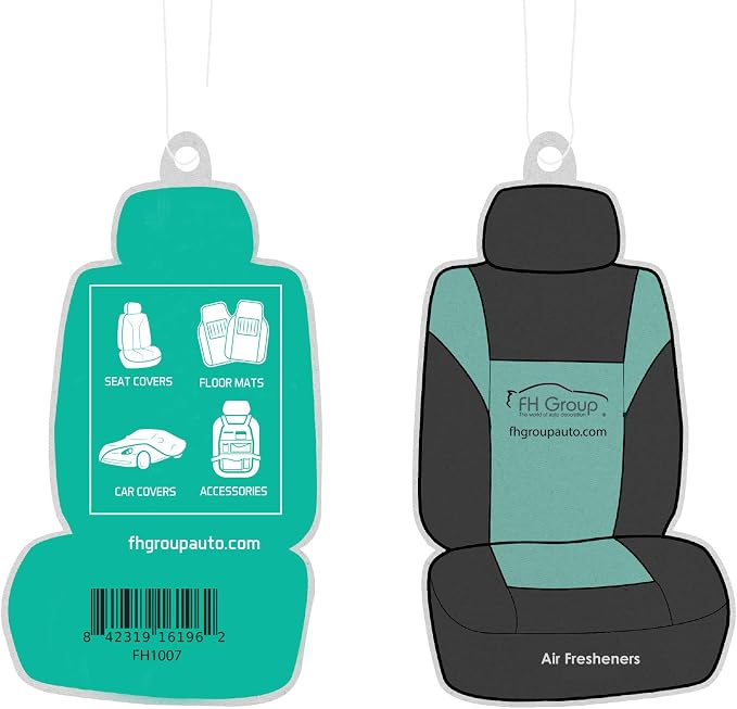 Universal Faux Leather Seat Covers — Full Set — Green / Black / Tan