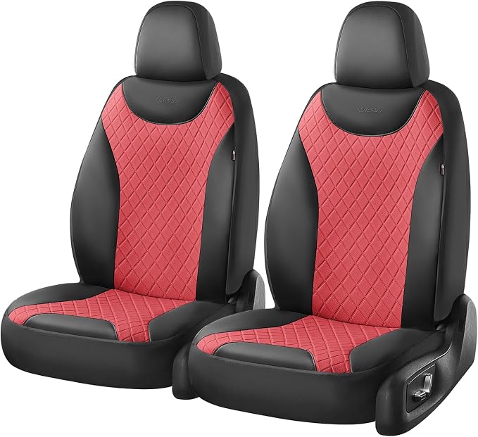 Universal Seat Covers — Front Seat — Black / Red