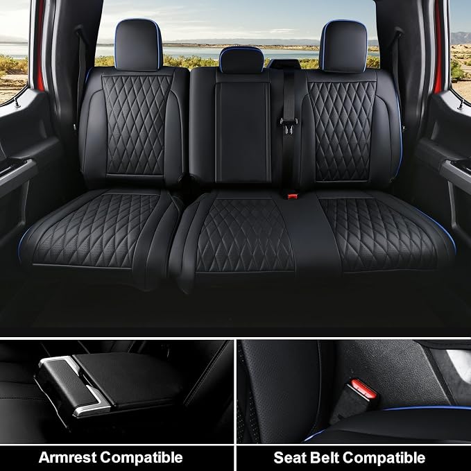 Seat Covers for Multiple Vehicles — Full Set — Blue