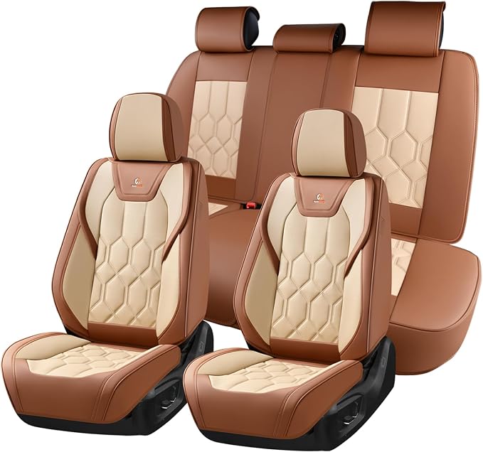 Universal Seat Covers — Brown / Beige