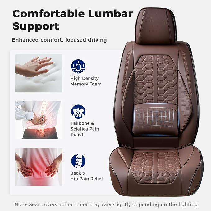 Universal Seat Covers — Full Set — Coffee