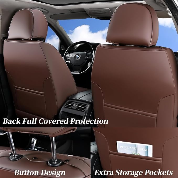 Universal Seat Covers — Front Seat — Coffee