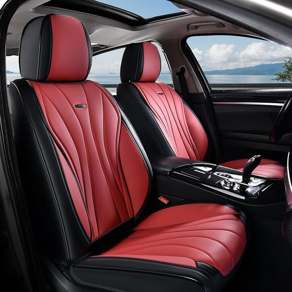 Universal Seat Covers — Front Seat — Black / Red
