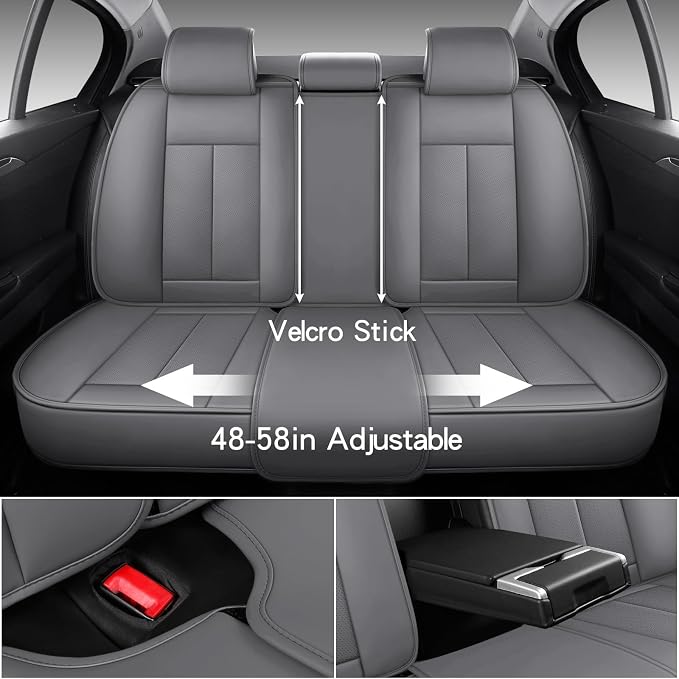 Universal Seat Covers — Full Set — Gray