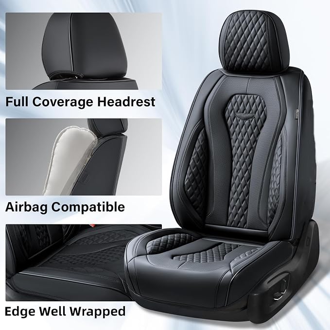 Universal Seat Covers — Full Set — Black