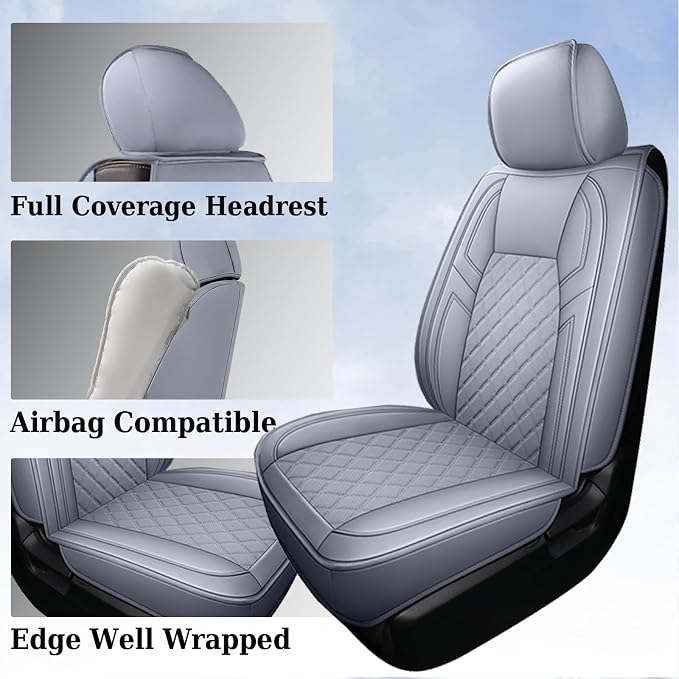 Seat Covers for Toyota Tundra — Front Seat — Gray
