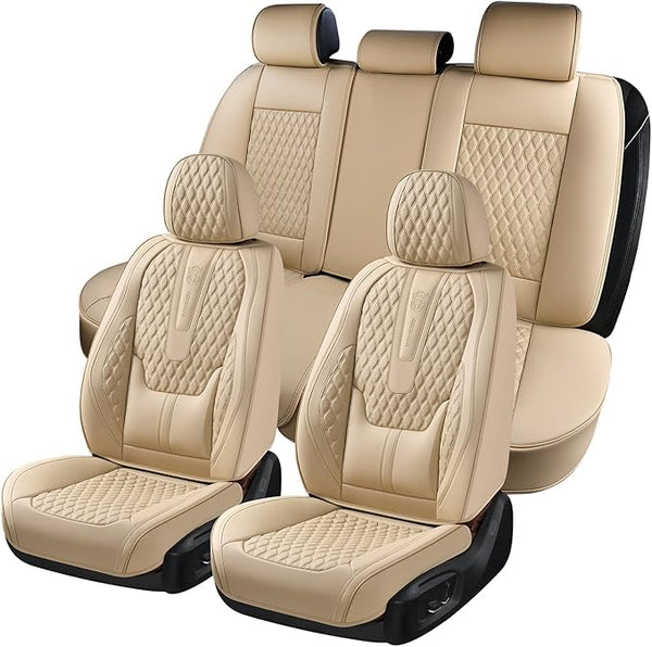 Universal Seat Covers — Full Set — Beige
