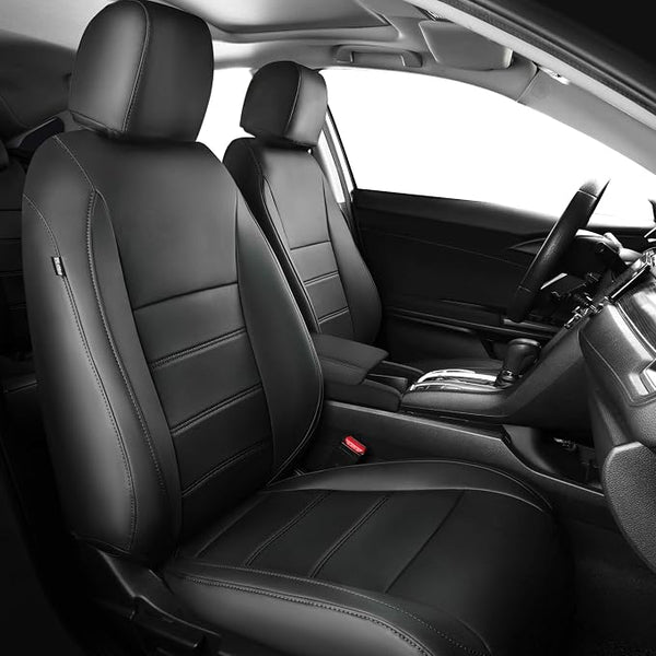 Faux Leather Seat Covers for Honda Civic — Full Set — Black