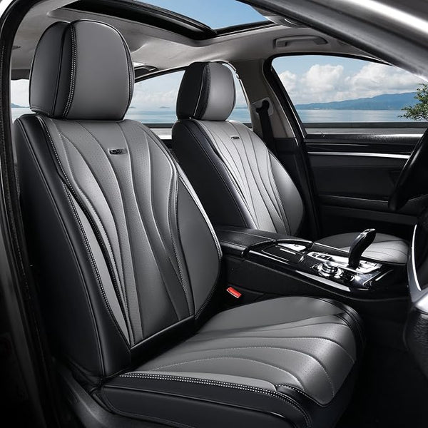 Universal Seat Covers — Front Seat — Black / Gray