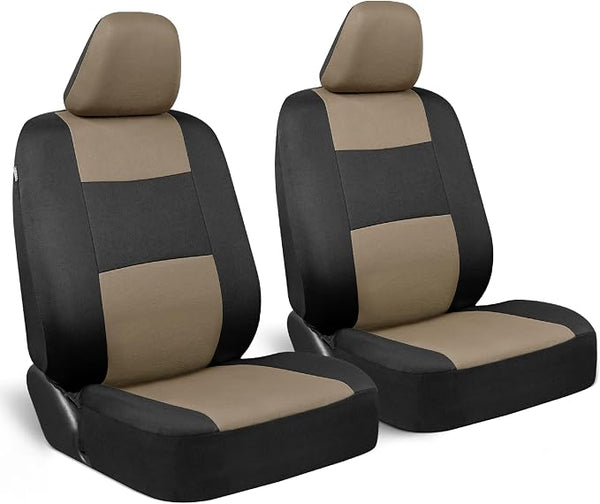 Universal Seat Covers — Front Seat — Beige / Black