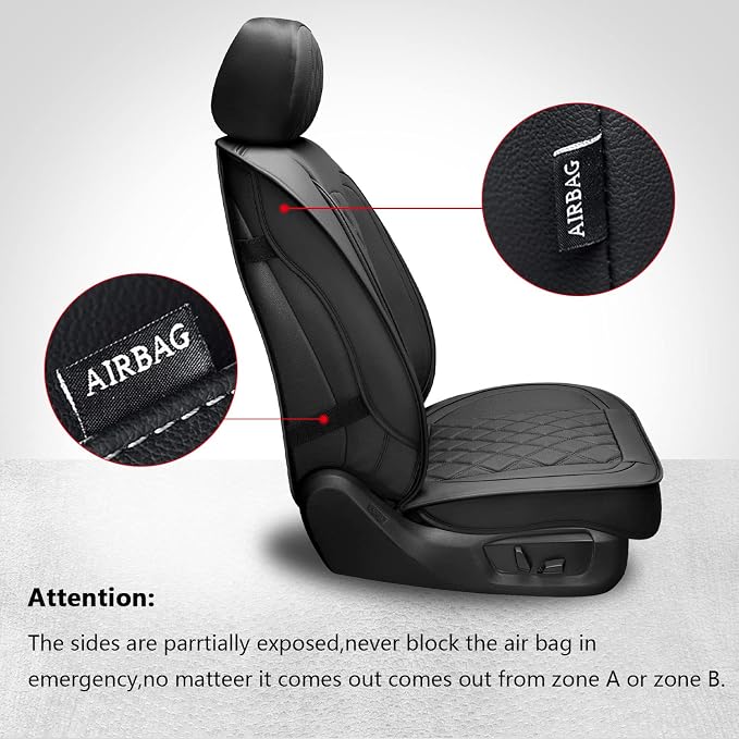 Seat Covers for Multiple Vehicles — Front Seat — Black