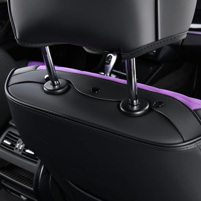 Universal Seat Covers — Full Set — Purple / Black