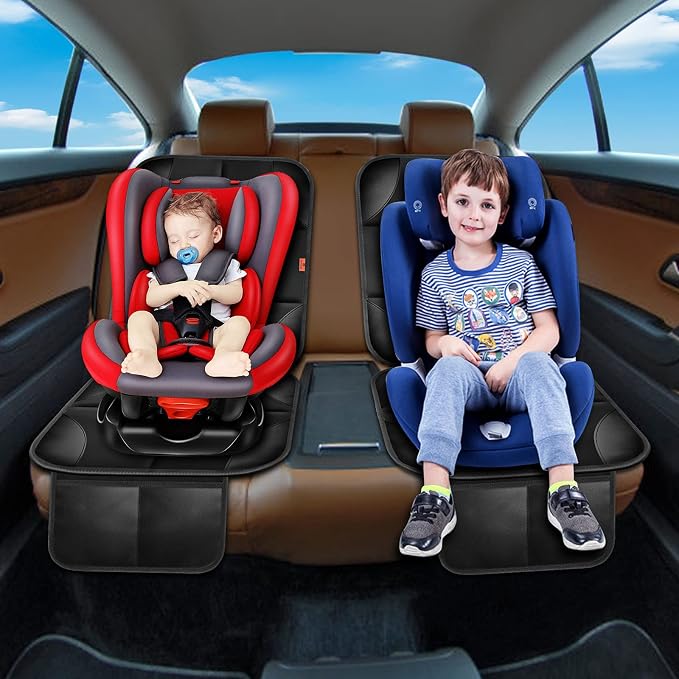 Child Car Seat Protector — Brown