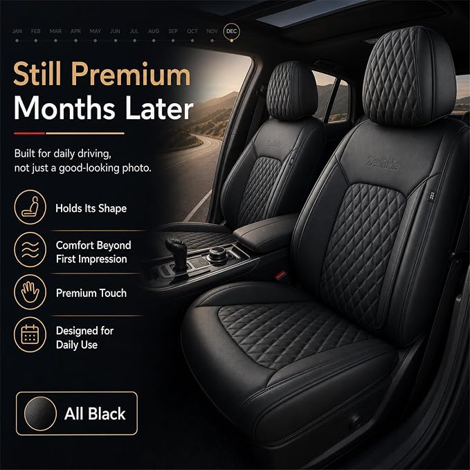 Universal Seat Covers — Front Seat — Black