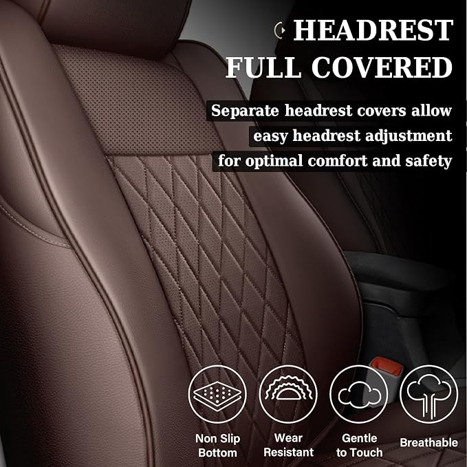 Seat Covers for Toyota Tacoma — Full Set — Brown