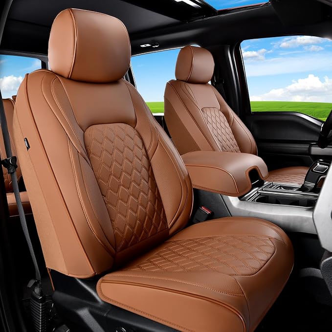 Seat Covers for Chevrolet Silverado / GMC Sierra — Front Seat — Brown