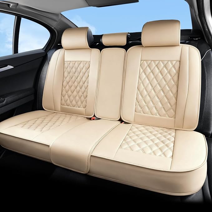 Universal Seat Covers — Rear Seat — Beige