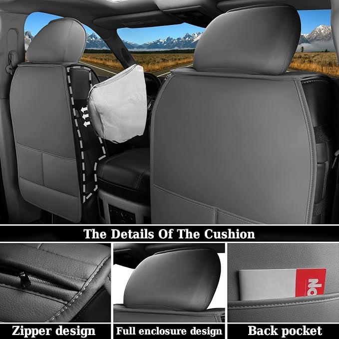 Seat Covers for Multiple Vehicles — Full Set — Gray
