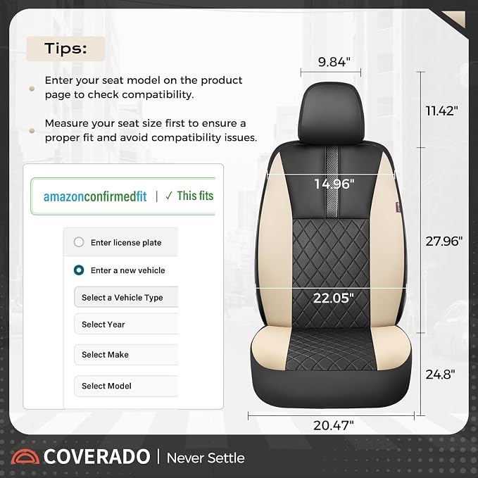 Universal Seat Covers — Front Seat