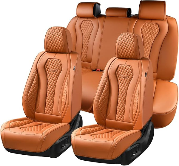 Universal Seat Covers — Full Set — Brown