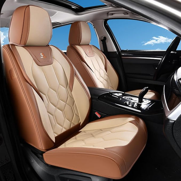 Universal Seat Covers — Front Seat — Brown / Beige