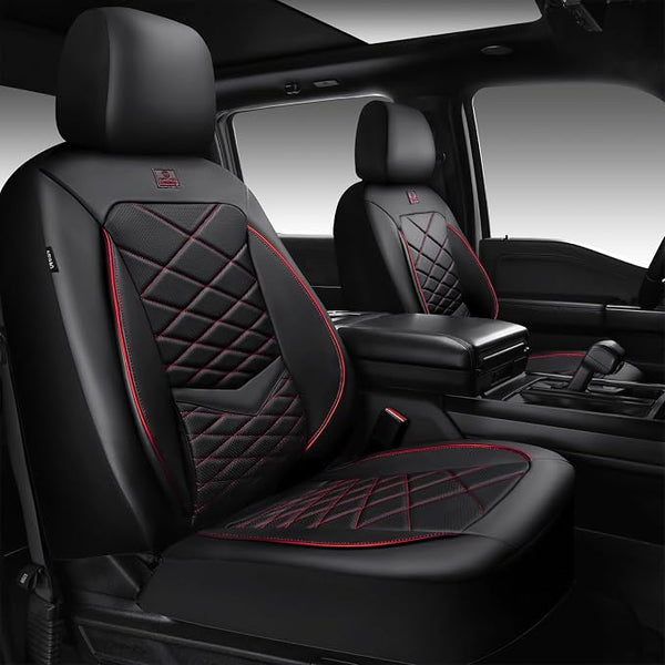 Universal Seat Covers — Front Seat — Black / Red