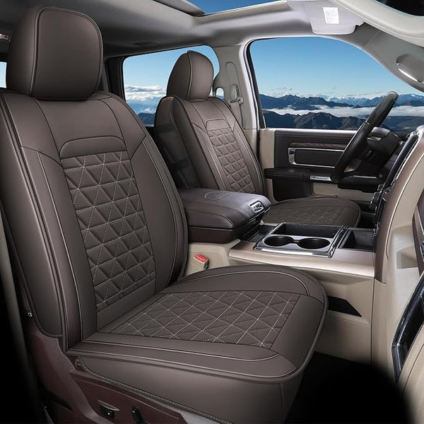 Seat Covers for Multiple Vehicles — Full Set — Coffee