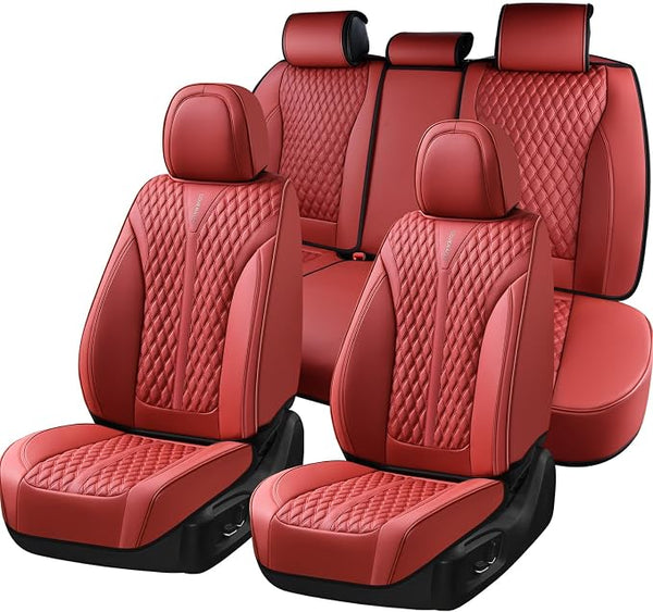 Universal Seat Covers — Full Set — Red