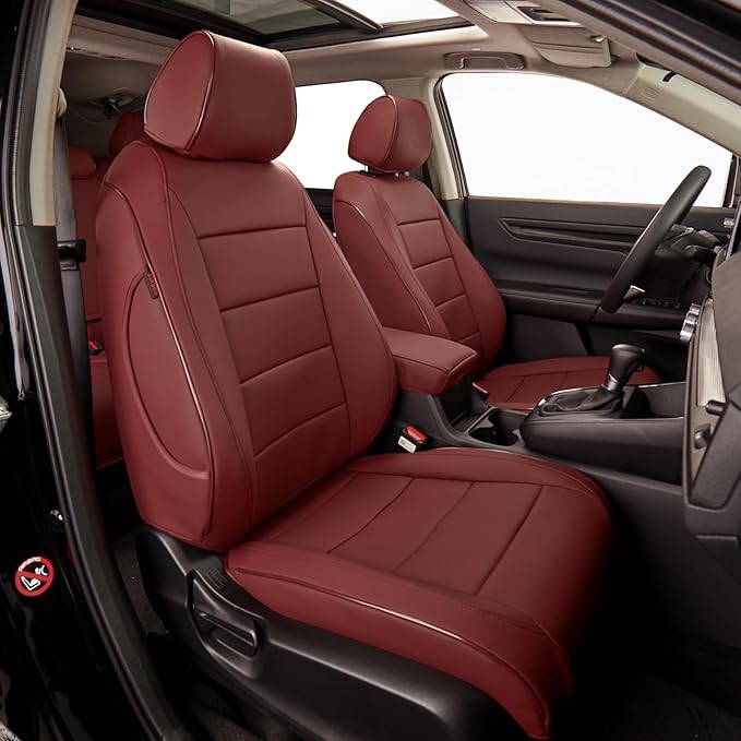 Faux Leather Seat Covers for Honda CR-V — Full Set — Burgundy