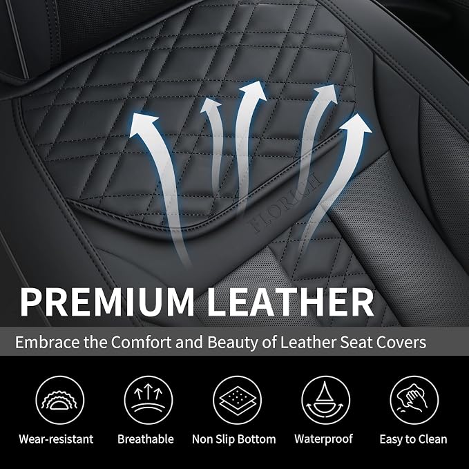 Universal Seat Covers — Front Seat — Black