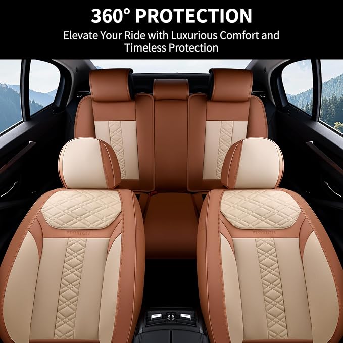 Universal Seat Covers — Full Set — Beige