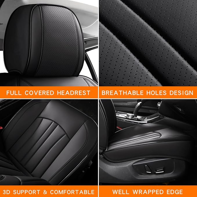 Universal Seat Covers — Full Set — Black