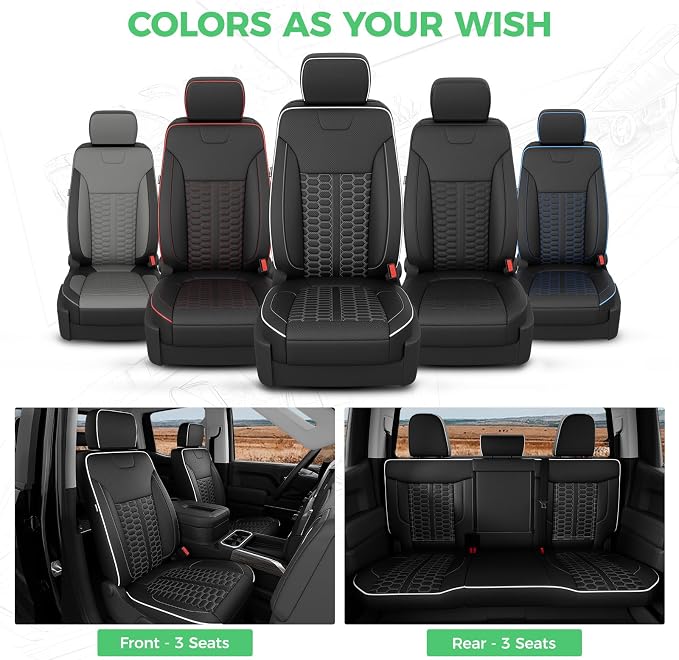 Faux Leather Seat Covers for Chevrolet Silverado / GMC Sierra