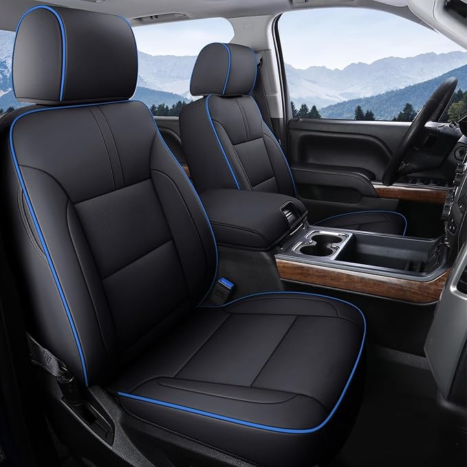 Faux Leather Seat Covers for Chevrolet Silverado / GMC Sierra — Full Set