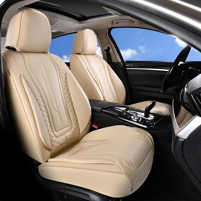 Universal Seat Covers — Front Seat — Beige