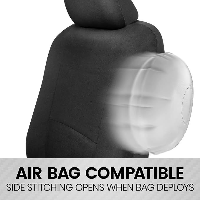 Universal Seat Covers — Front Seat — Black