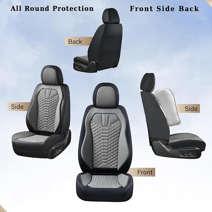 Universal Seat Covers — Front Seat — Black / Gray