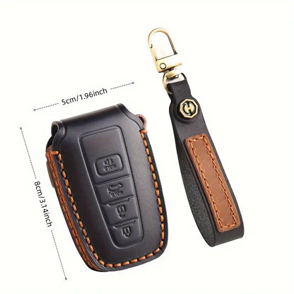 Premium Genuine Leather Key Fob Cover for Toyota 76d2ce18-7fcb-4333-a4b5-03b4c5ad6e78