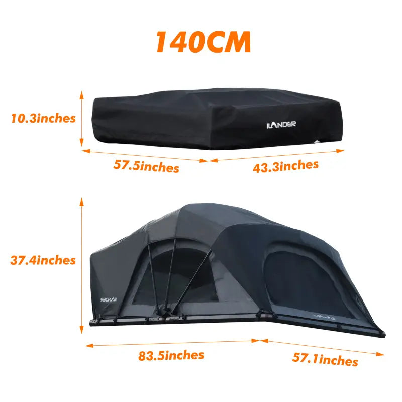 55.12" Entry-Level Overland Roof Top Tent – Lightweight Aluminum Fold-Out Design 76fa29b4be874d8a9c96ae959241f894-goods