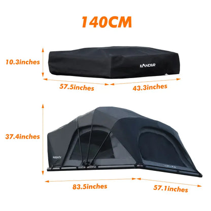 55.12" Entry-Level Overland Roof Top Tent – Lightweight Aluminum Fold-Out Design 76fa29b4be874d8a9c96ae959241f894-goods