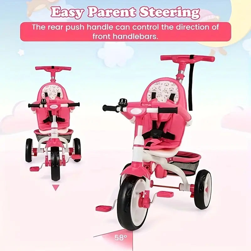5-in-1 Convertible Tricycle Stroller with Canopy 77bafe1f-3aa6-4a5c-849c-335d1a075f75