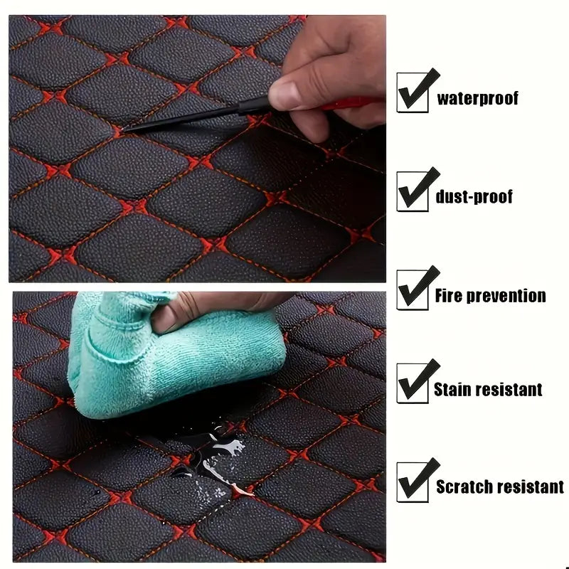 5pcs Universal Waterproof Car Floor Mats - Protect Your Car's Interior from Dirt, Mud, and Spills! 7c2dafe55d382efec9d9025ebe1dde07