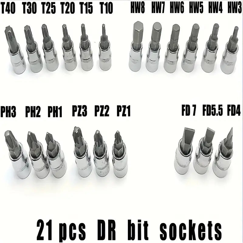 46-Piece 1/4 Drive Socket Wrench Set - Tool Kit 7d1fb6dc-304c-4b63-81f7-468d7a286819