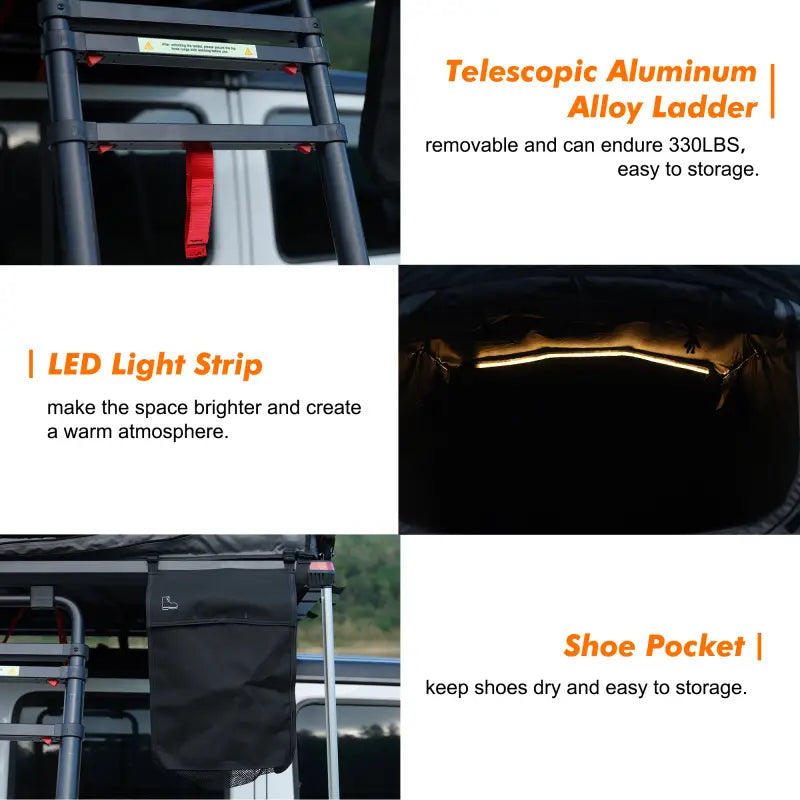 55.12" Entry-Level Overland Roof Top Tent – Lightweight Aluminum Fold-Out Design 7e658e3aa8614df082bef3ab95599491-goods