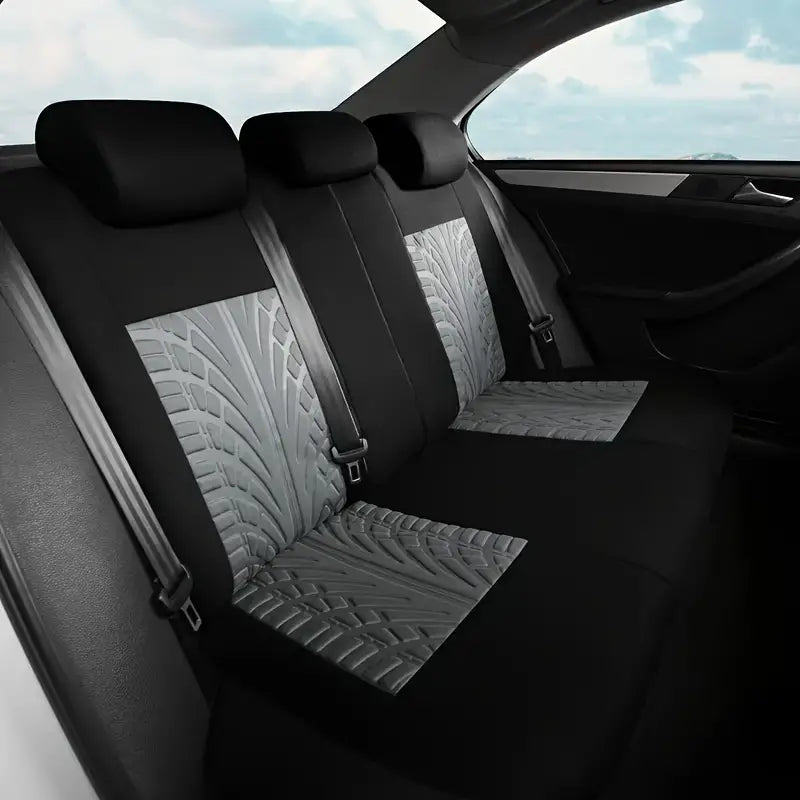 Premium Polyester Fiber Full Set Seat Cover Kit - All-Season Vehicle Seat Protectors 7feb8d37-3358-4541-a763-5c3d04802c56